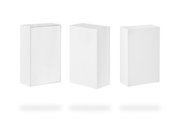 white box set isolated on white background