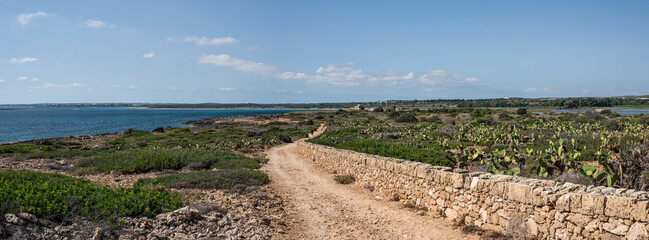 Landscape of the natural oasis of Vendicari