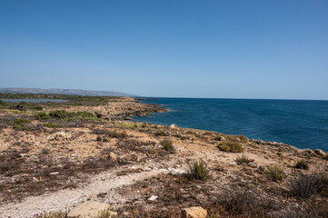 Landscape of the natural oasis of Vendicari
