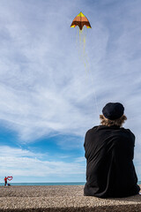 Flying a Kite in the sky - 536070418