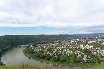 Bridge over the Dniester river in Ukraine