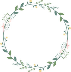 Floral Wreath Frame