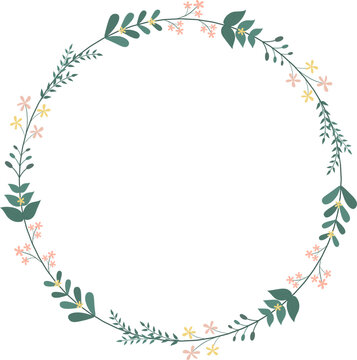 Floral Wreath Frame