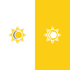 Creative sun concept logo illustration