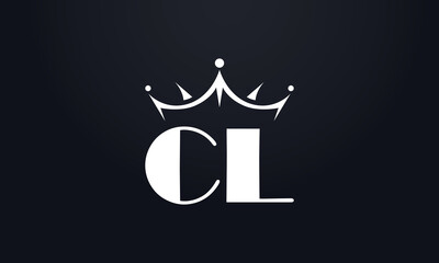 King crown logo design vector and extra bold queen symbol