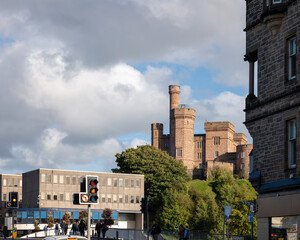 4 October 2022. Inverness, Highlands, Scotland. This is Inverness Castle in the last hour of the suns rays on an October afternoon...