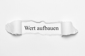 Wert aufbauen	