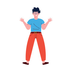 happy man celebrating