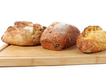 bread isolated on white 