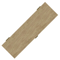 3d rendering illustration of a closed wooden box for wine bottle