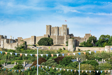 View of Dover Castle, Dover, England, UK
