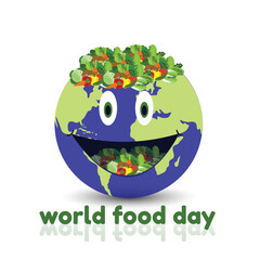 Fototapeta premium world food day vector illustration design