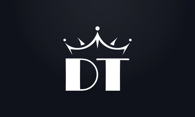 King crown logo design vector and extra bold queen symbol