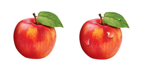 Red Apple, isolated on white background