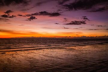 Sunset at Khao Lak beach, Thailand