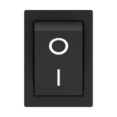 3d rendering illustration of an on off power switch