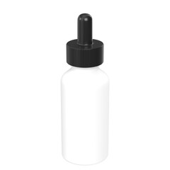 3d rendering illustration of an opaque dropper bottle
