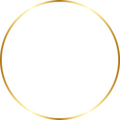 Rectangular Circle Gold Border Frame Vector