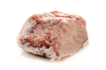 Raw pork isolated on white background. food concept. meat