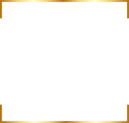 Rectangular Gold Border Frame Vector