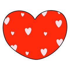 heart Valentine's day Filled Clipart, Love