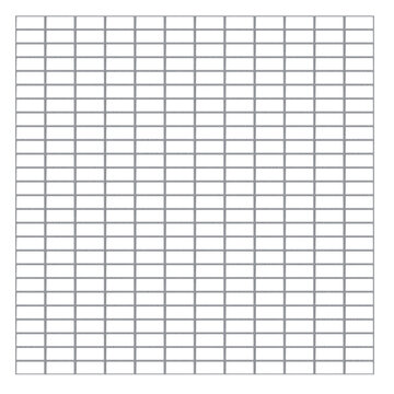 3d rendering illustration of an open mesh steel grating flooring