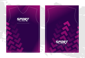 Purple sports t-shirt uniform design template