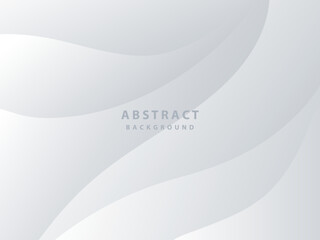 modern gray paper cut waves abstract background