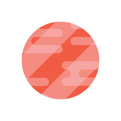 red circle geometric glassmorphism