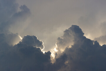 cloudy before storm nature background