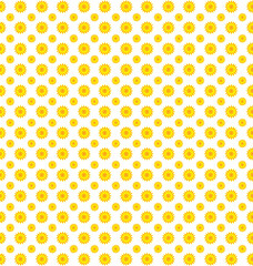 Yellow abstract background with circles