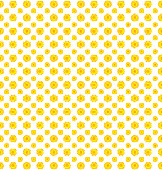 Yellow abstract background with circles