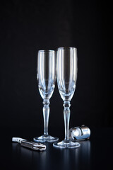 Two Champagne Glasses