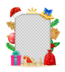 christmas and new year banner design vector illustration