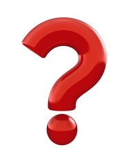 Red question mark 3d icon, isolated
- 536102689
