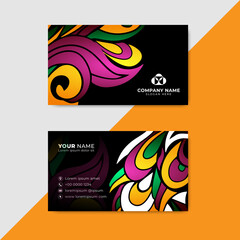 Trendy Business Card Design template. Elegant Business Card Vector