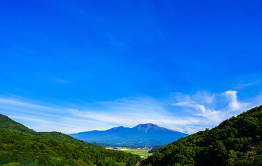 Asama mountain active volcano in Karuizawa Nagano Japan