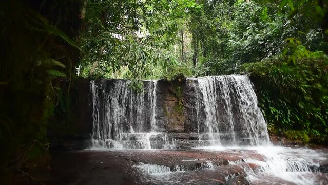 Little tropical waterfall.