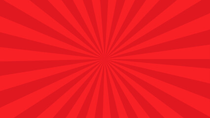 red sunburst background