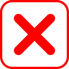 Obraz premium red cross icon