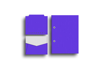 A4 file with envelope mockup