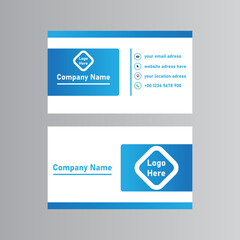 Obraz premium Bussiness Card bussiness moden name card White blue
