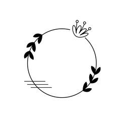 Monoline Border Ilustration