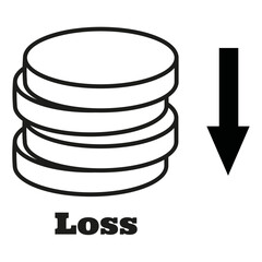 Loss icon [Money pack]