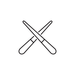 Obraz premium Biliard Cue Icon Vector Illustration Flat Design Trendy