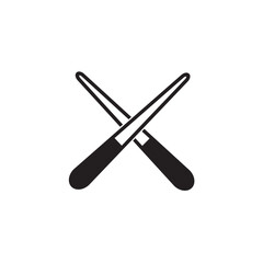 Biliard Cue Icon Vector Illustration Flat Design Trendy