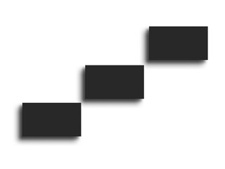 Dark business card mockup