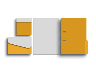 A4 folder with envelope mockup