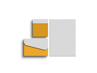 A4 folder with envelope mockup