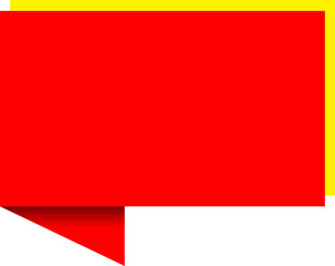 Obraz premium label red for sale and price message, discount sticker tag, offer price icon